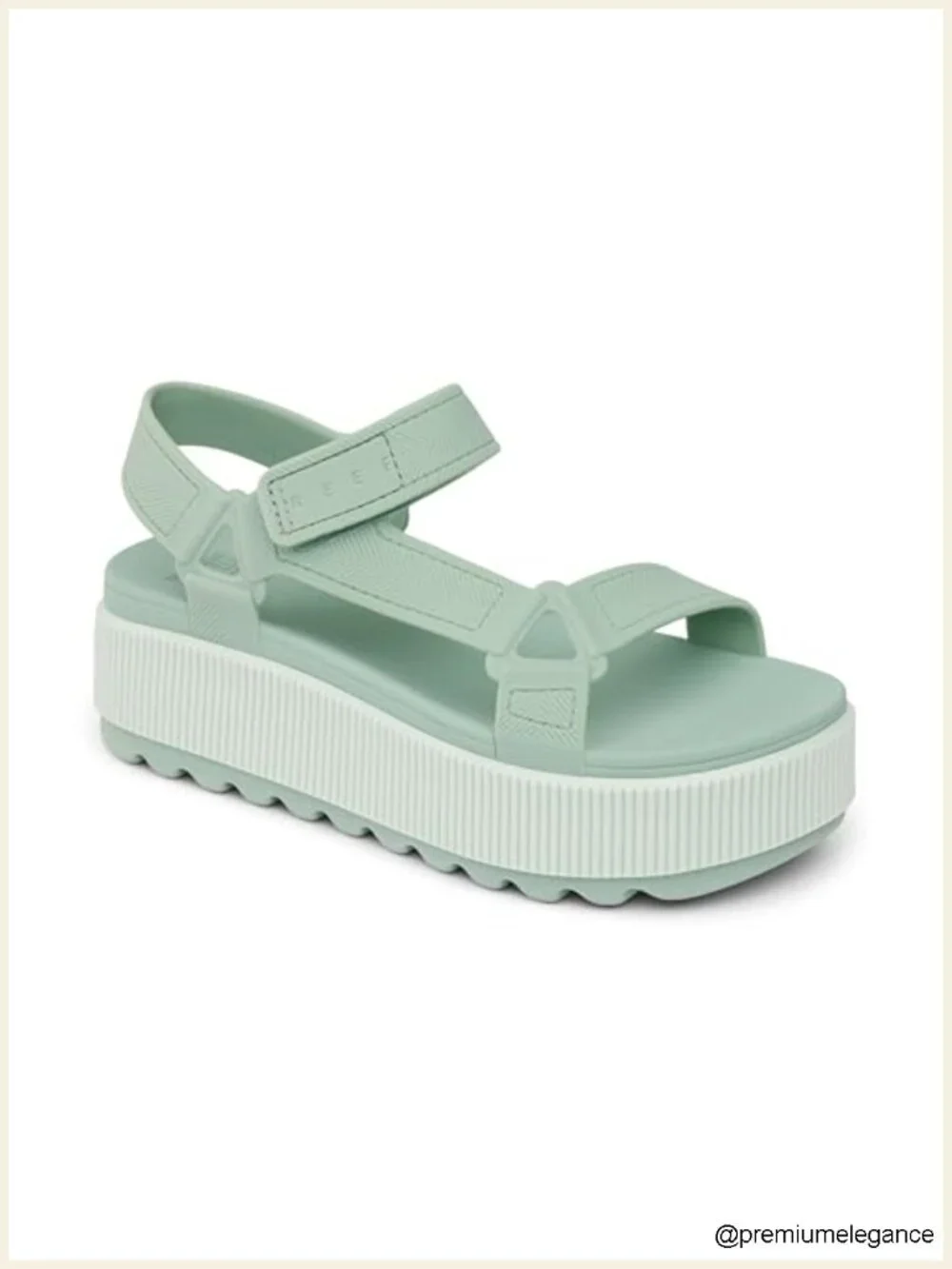 Women's Platform Sandals with Adjustable Instep Strap
